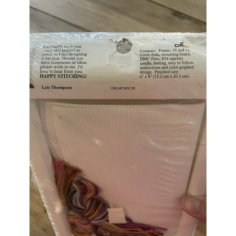 Designs for Needle Cross Stitch Kit SEWING NOOK Seamstress‎ 7506 Shadow Box NEW